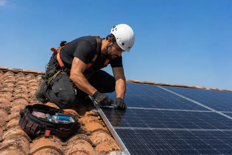 Maintenance et monitoring de panneaux solaires à Davejean